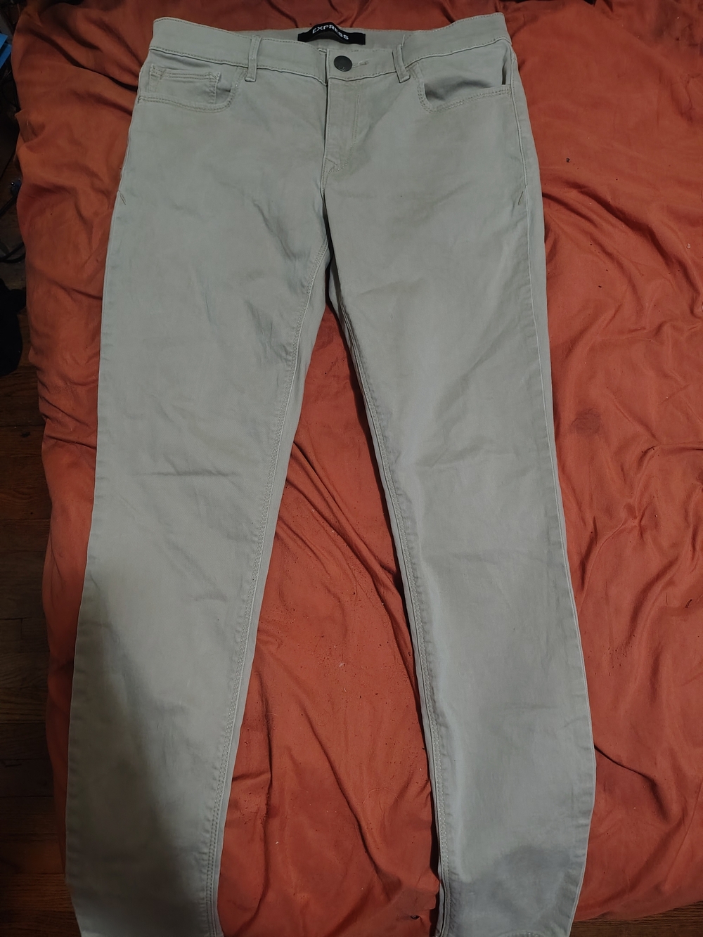 Express Khaki Skinny Pants